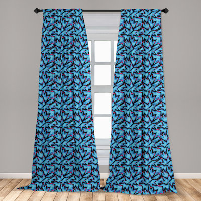 Abstract Semi-Sheer Rod Pocket Sliding Panel