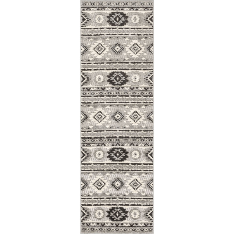 Dorado Indoor/Outdoor Grey Rug, Runner 67 x 220cm