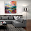 Art mural épique «Crimson Sky» par Silvia Vassileva, 36 po x 36 po