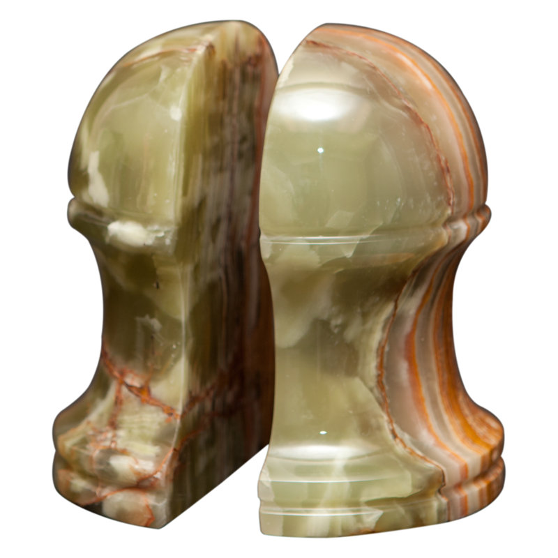 Traditional Stone Non-Skid Bookends