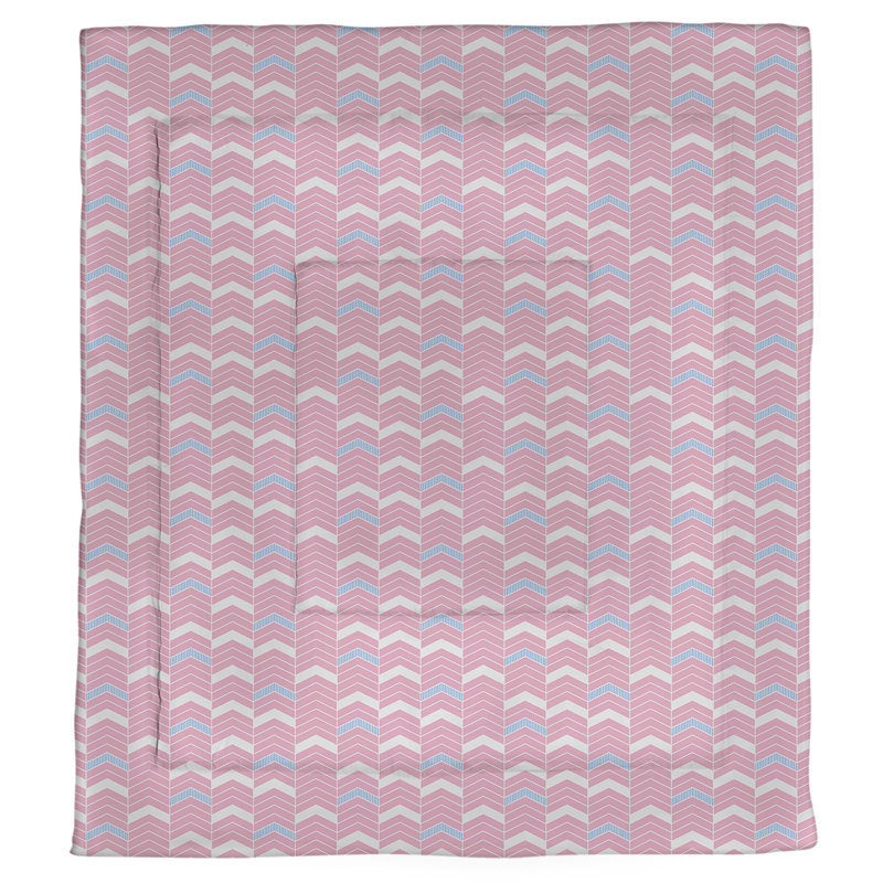 Édredon réversible en microfibre Rhonda Cheval, Édredon grand, Rose / sarcelle