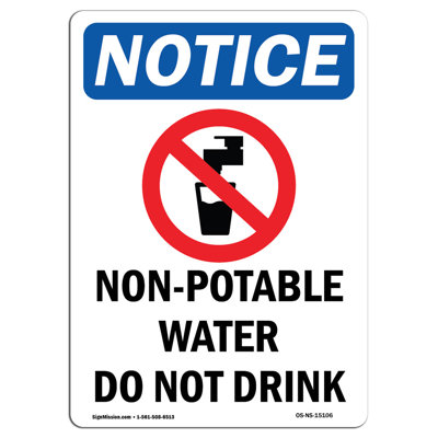 Non-Potable Water Sign