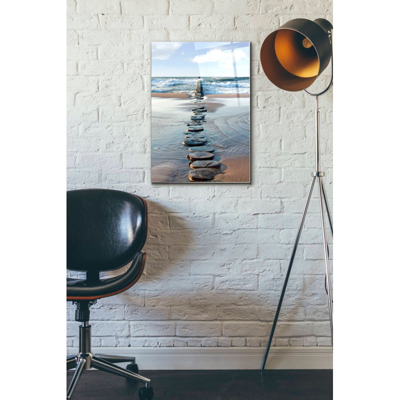 «Stepping Stones», art mural en verre acrylique, H 24 po x l 16 po x P 0,12 po