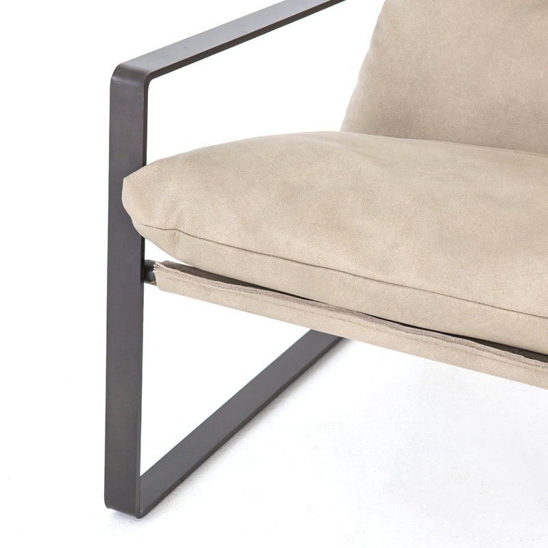 Emmett Armchair, Umber Natural Genuine Leather