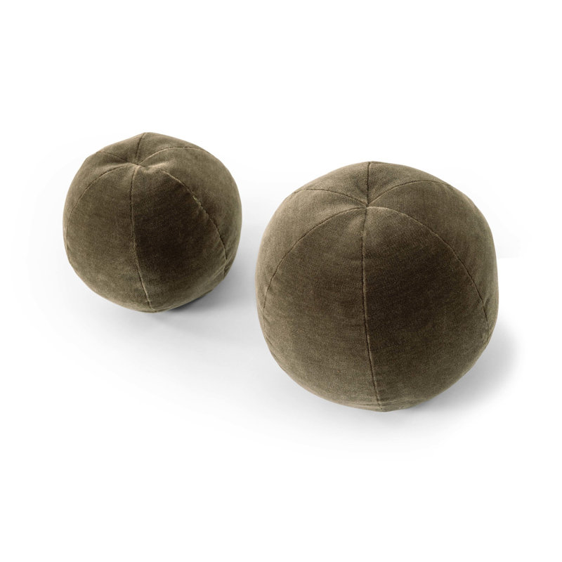 Circular Pillow Cover & Insert, Monte Olive