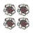 Ouroboros White Beaded Smooth Tabletop Set
