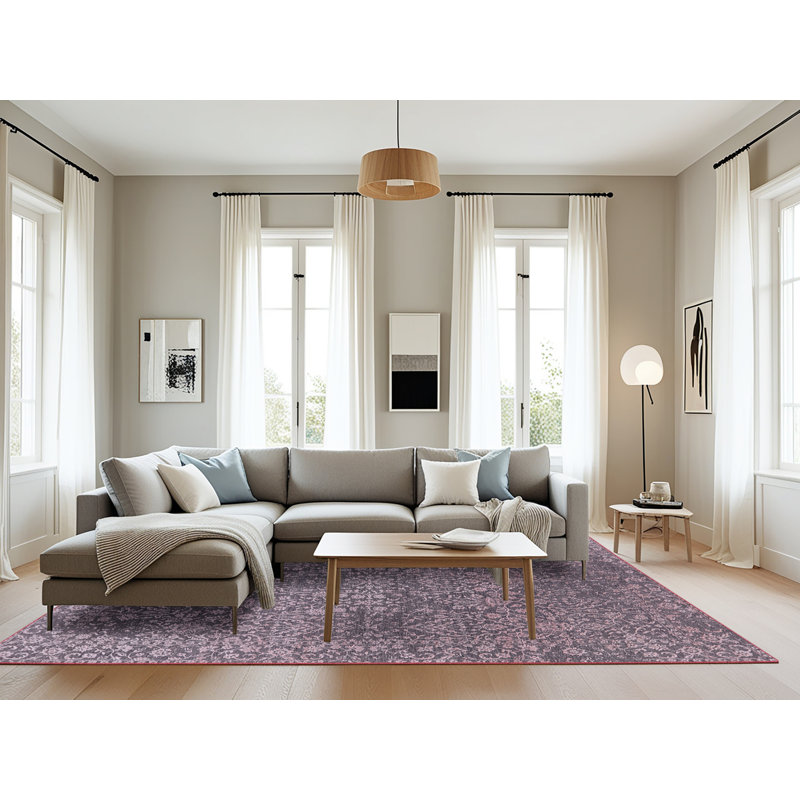 Tapis oriental mauve Greigsville, Rectangle 8 pi x 12 pi