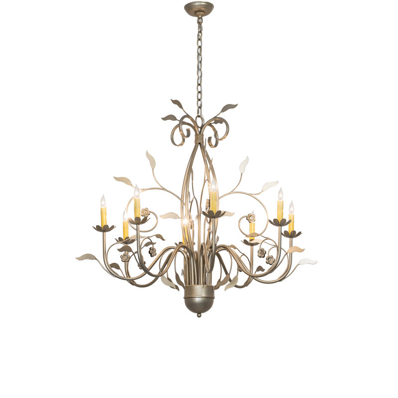 36" Wide Bordeaux 8 Light Chandelier