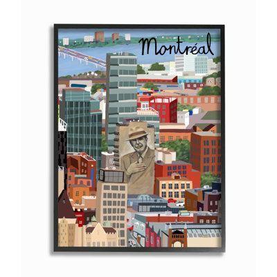 " Montreal Patron Saint Canadian Landmark Colourful City Architecture " by Carla Daly