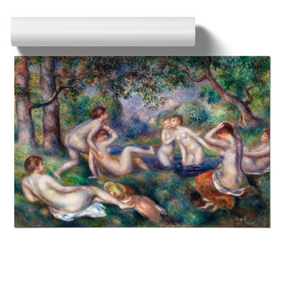 Bathers In The Forest by Pierre-Auguste Renoir - No Frame Painting