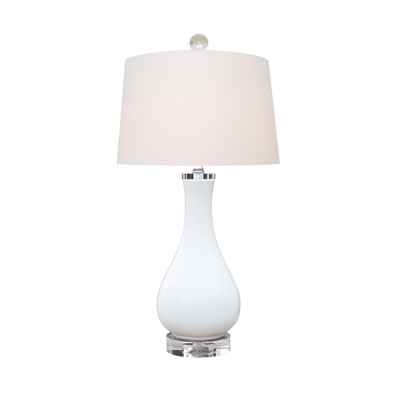LAMPE Vase en porcelaine blanche