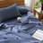 MooMee Duvet Cover Set 100% Washed Cotton Linen Like Textured Lightweight-111220335-111990382