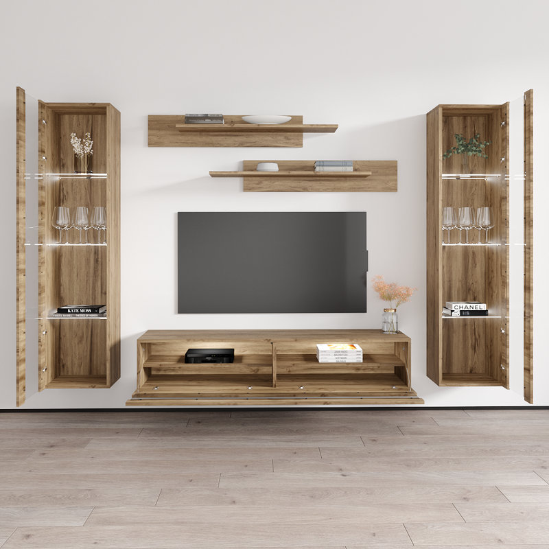 Meuble audio-vidéo Fly 100 A 35TV, Chêne
