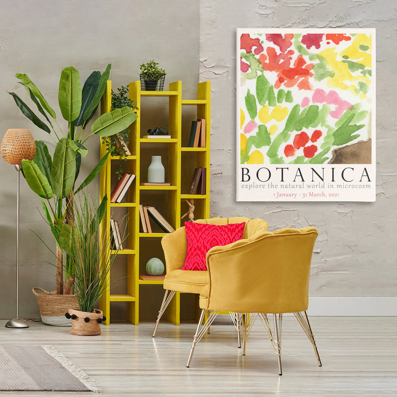  "Botanica Floral Museum", art mural par June Erica Vess, H 48 po x l 36 po