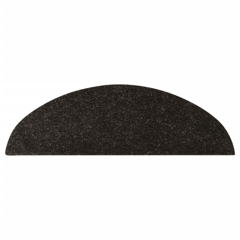 Cuesta Anthracite Stair Tread, Half-Round 17cm x 56cm