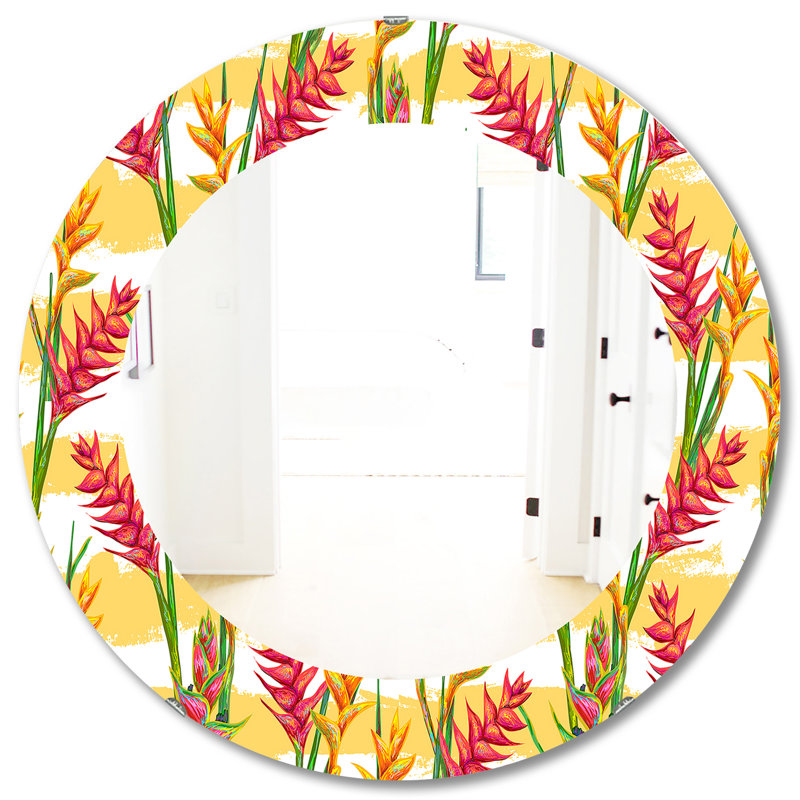 Miroir mural Tropical Glam 3, H 31,5 po x l po