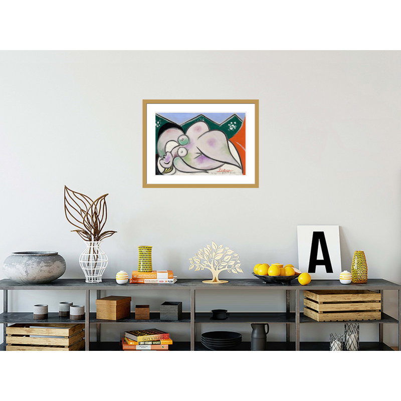 «Reclining Woman» par Pablo Picasso, impression giclée sur cadre, H 22,43 po x l 29,5 po