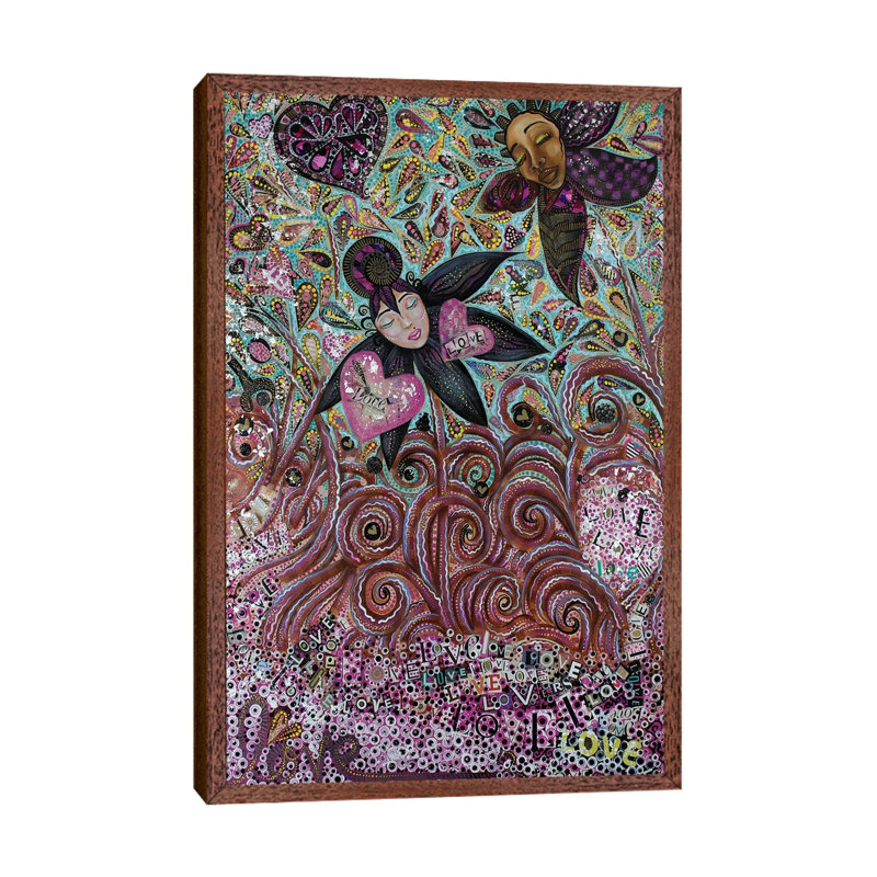 Grown Together by Ashley Joi - Print on Canvas, 66.04 cm H x 45.72 cm W, Classic Brown Wood Framed