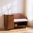 Leslyn Leather Bedroom Bench With Cabinet