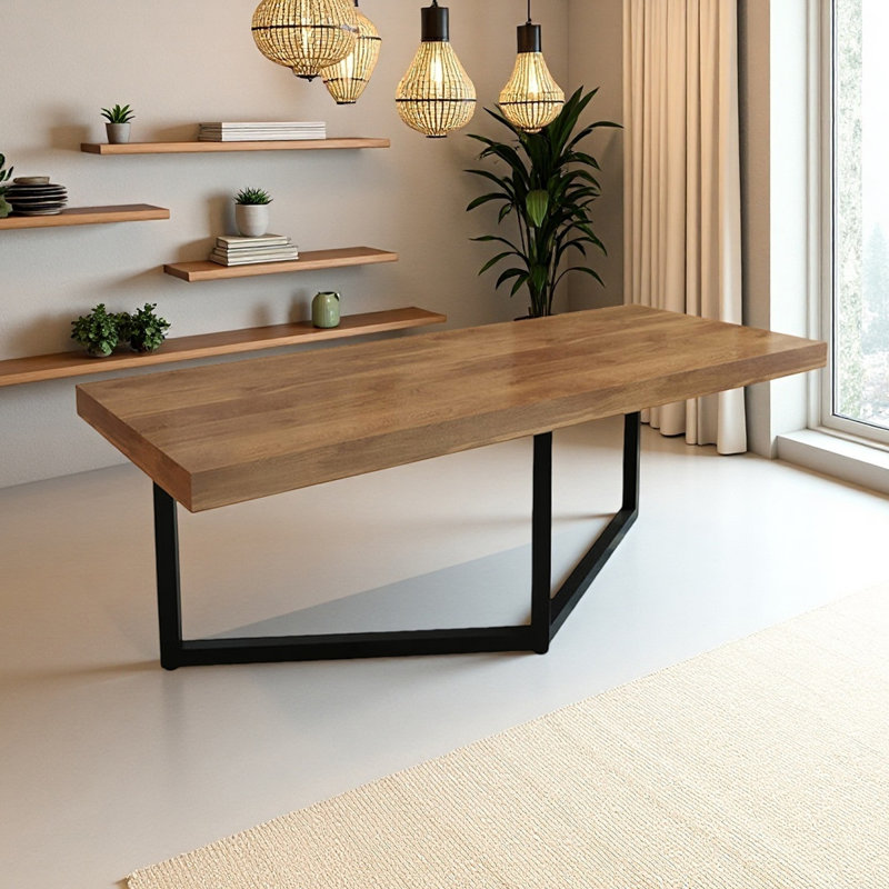 Pieds simples et modernes en bois massif, H 29,53 po x l 55,12 po x P 27,56 po