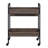 Jerrick Walnut & Black Finish Serving Cart