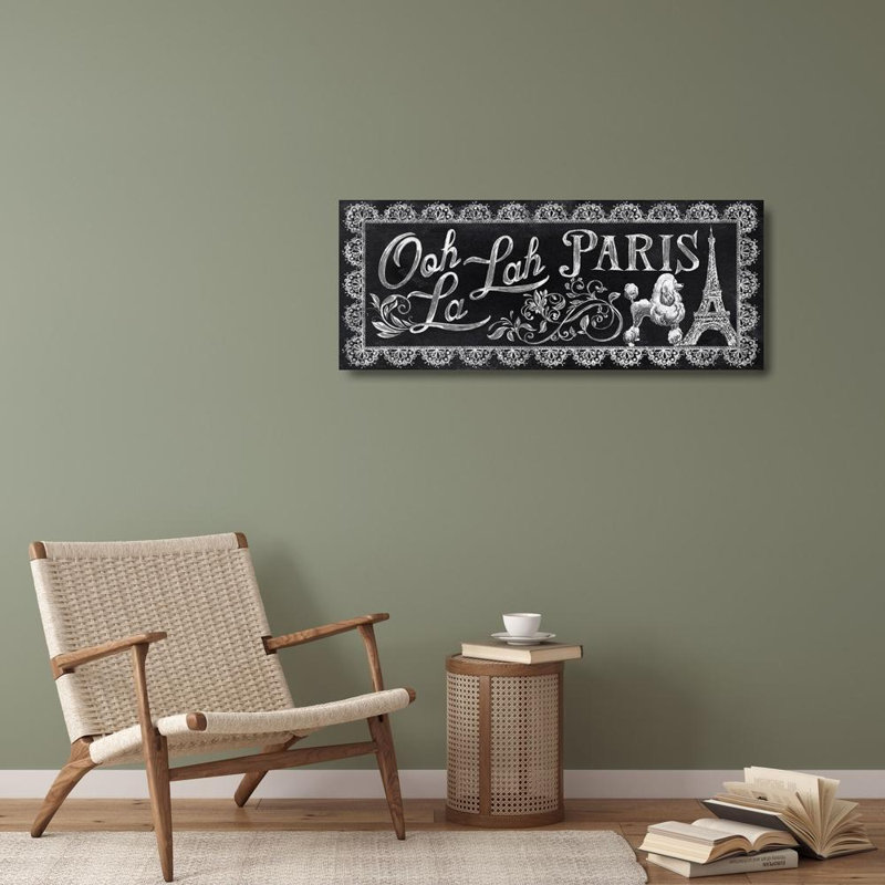 Toile tendue Charlton Home® Knutsen, Conrad, titre: Ooh La Lah, H 18 po x l 40 po