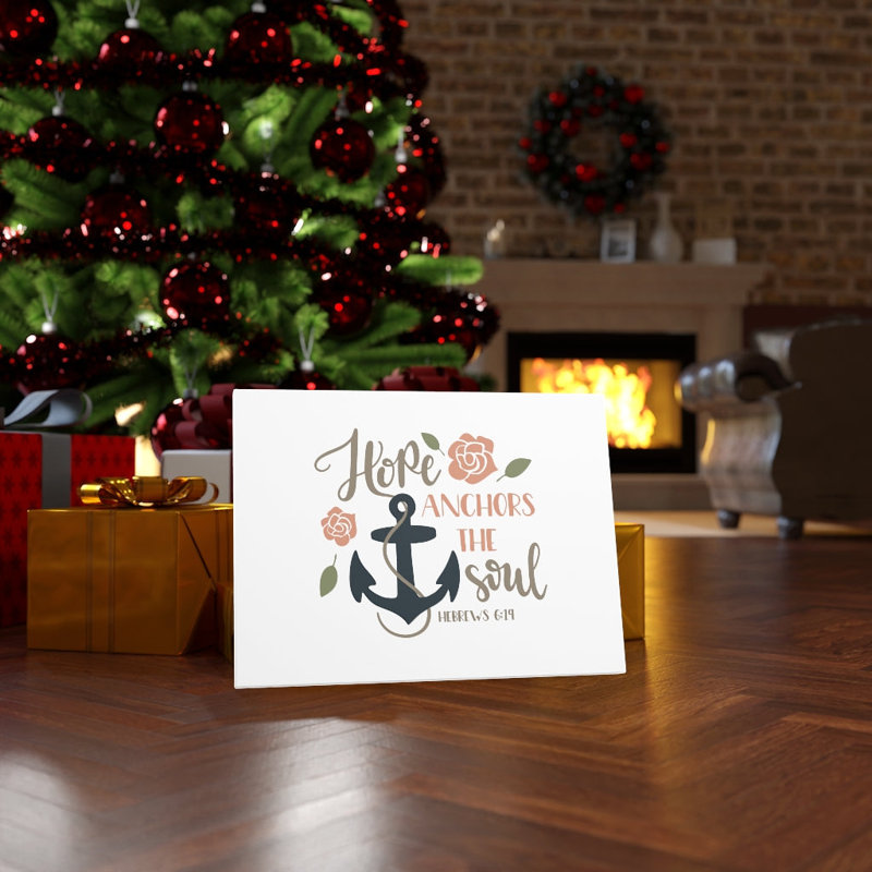 Hope Anchors In Soul Hebrews 6:19 - Wrapped Canvas Print