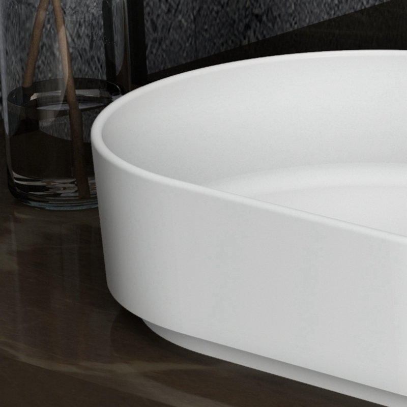Wenty 15'' Stainless Steel Circular Bathroom Sink