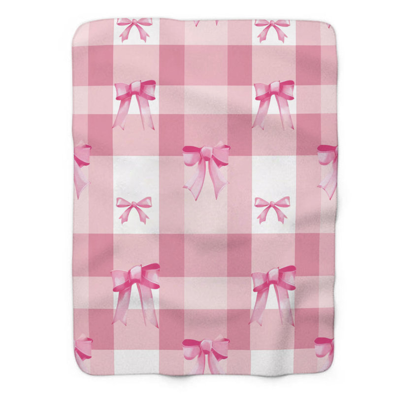 Couverture rose de qualité supérieure 1 pièce, L 60 po x L 80 po