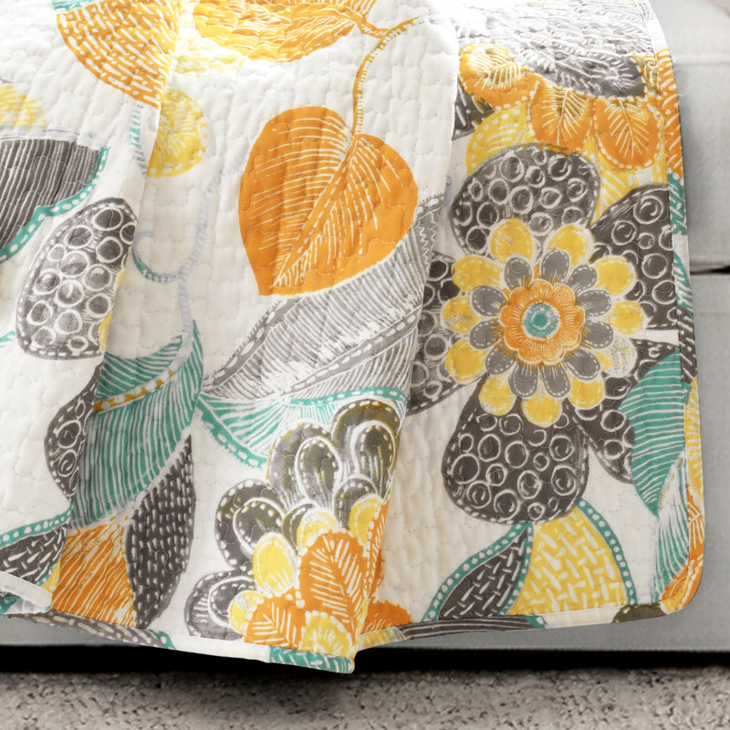 Jeté en coton, Gris
