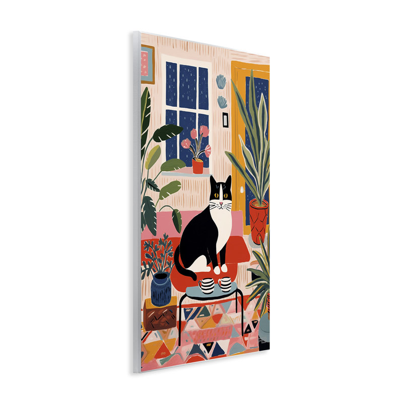 Art mural éclectique par Roozbeh Bahramali, H 15 po x l 10 po