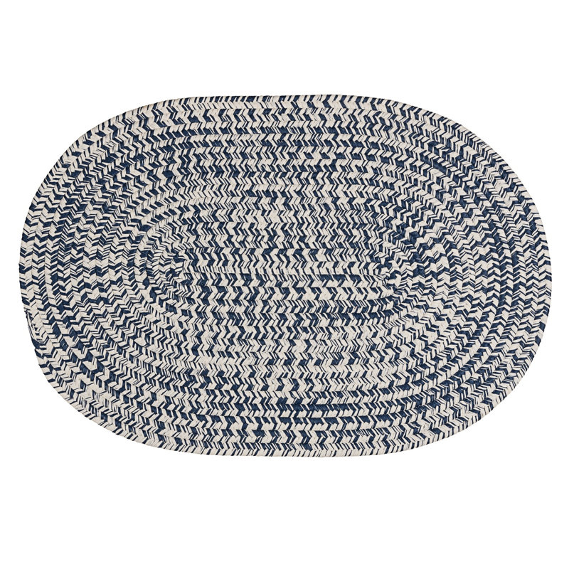 Tapis d'entrée / extérieur Traver Tweed, Gris foncé / blanc cassé, L 45 po x L 70 po