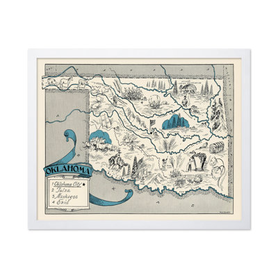 Oklahoma Pictorial Map