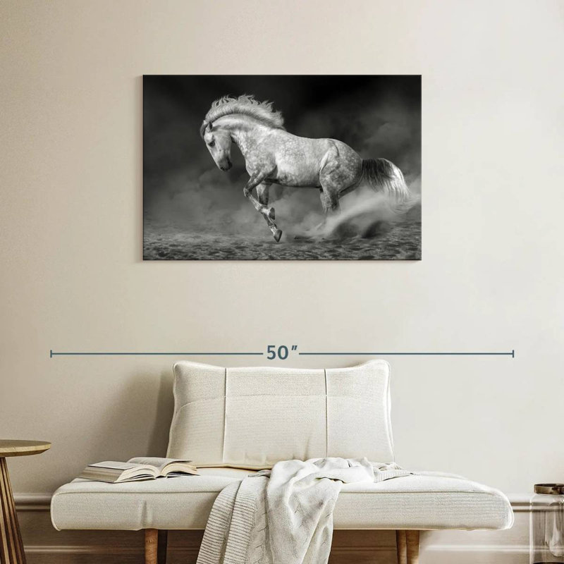 Cheval andalou Brampt, H 24 po x l 36 po