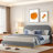 Upholstered Platform Altizer And Stylish Curve-shaped Design-236483871-236483870