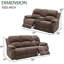Ensemble de salon en tissu 2 pièces Whall-2015597889
