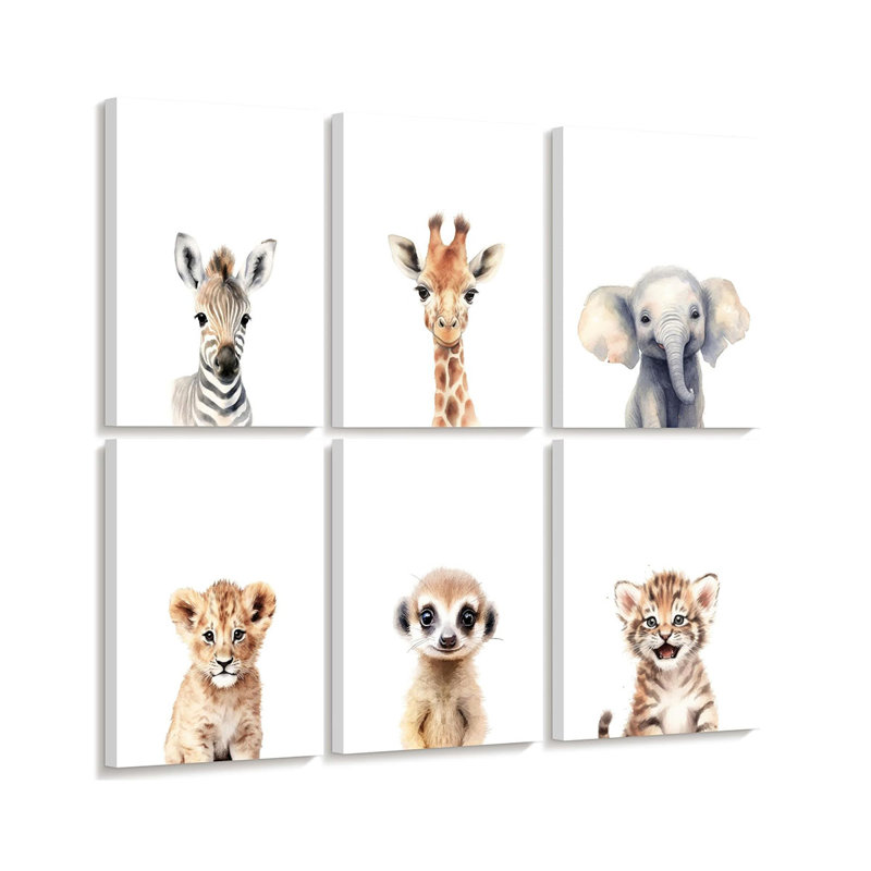 6 Piece Wrapped Canvas Print