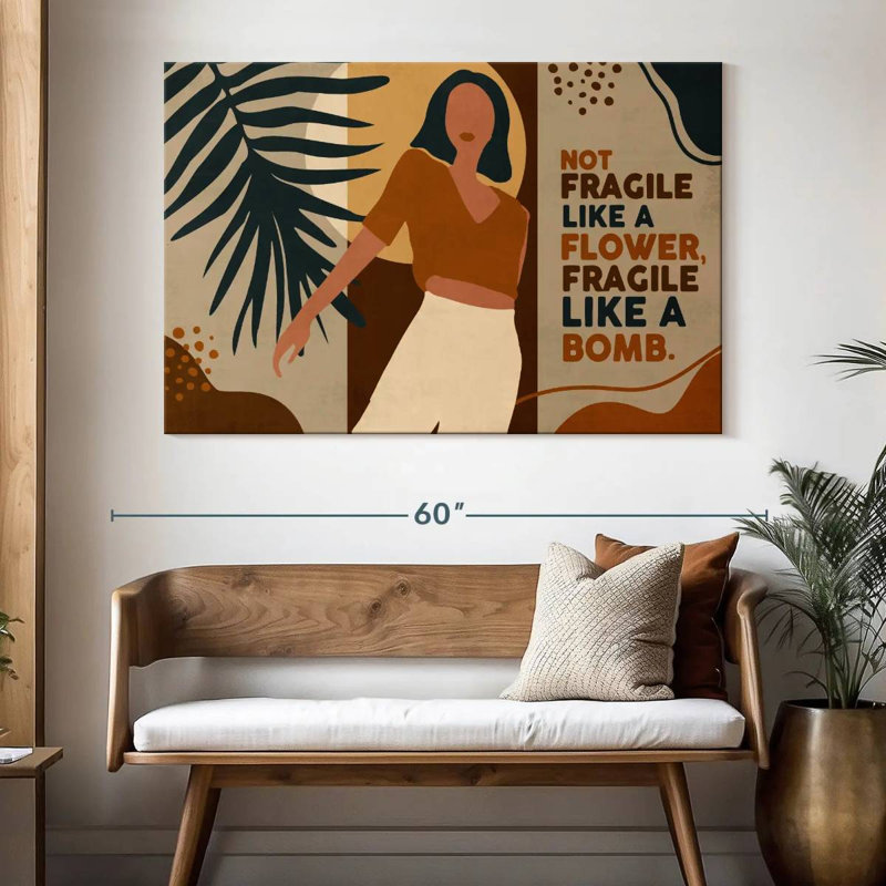 Citation de femme afro-américaine, H 34 po x l 51 po