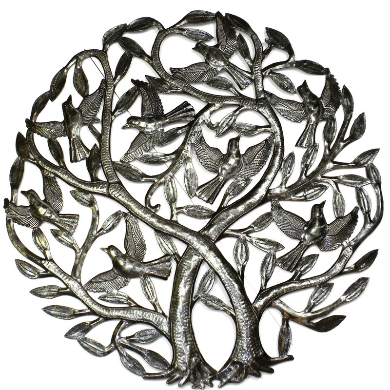 Décoration murale double arbre de vie