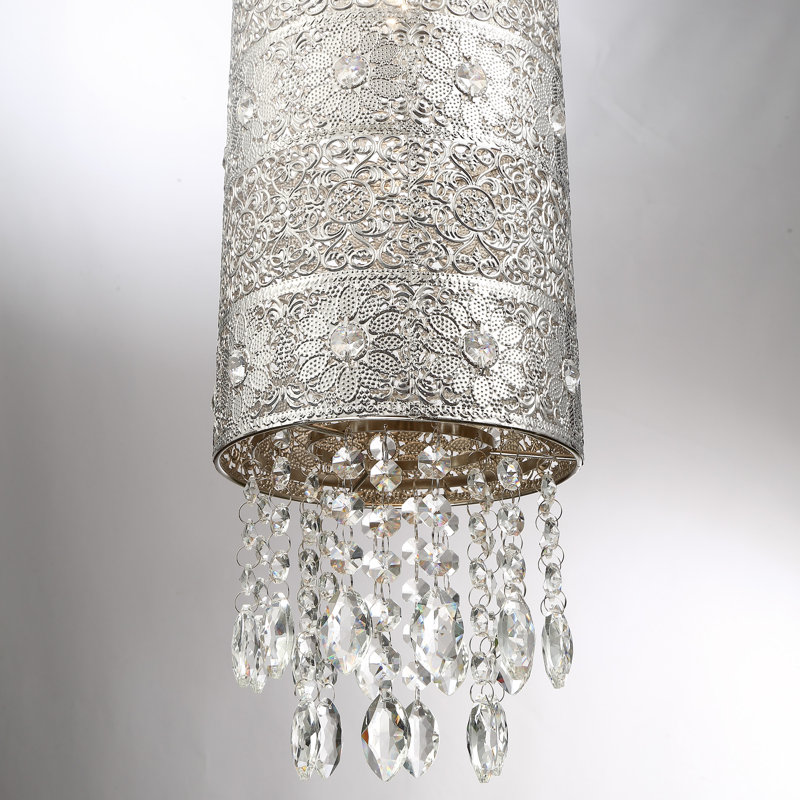 Luminaire suspendu cylindrique simple à 1 lumière Priester
