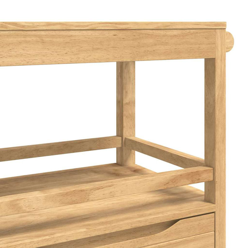 Kitchen Island, Wax Brown