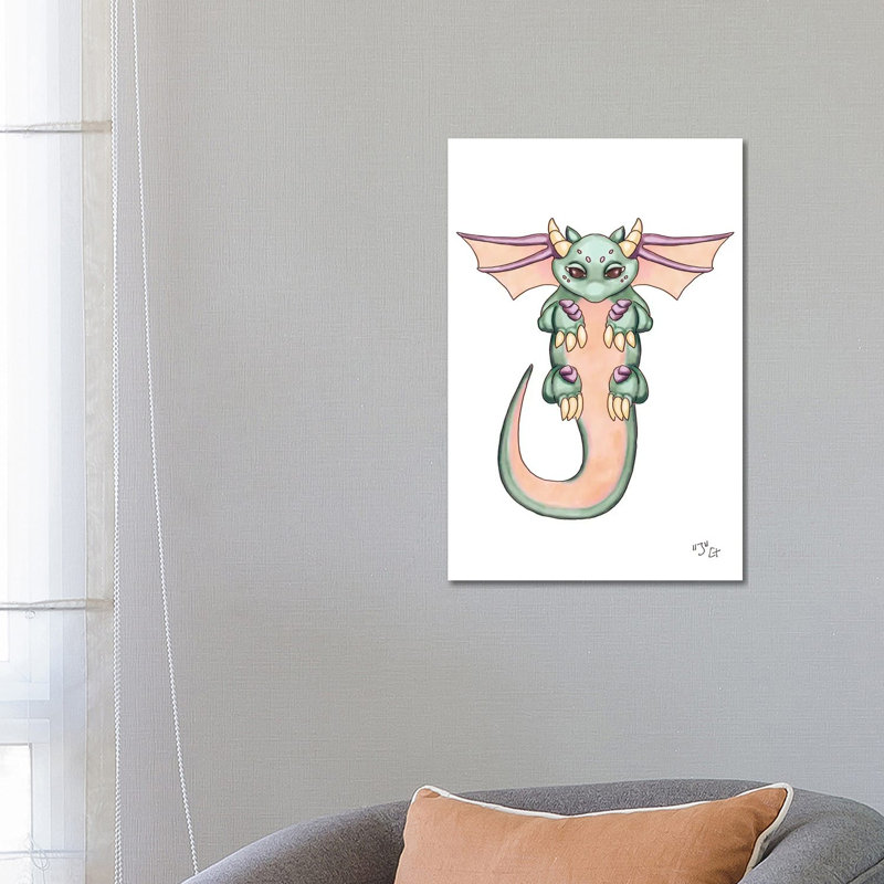 Monster Letter J by Might Fly Art & Illustration - Wrapped Canvas Print, 66.04 cm H x 45.72 cm W x 1.91 cm D