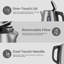 SUPERLEX 1.7L Stainless Steel Electric Tea Kettle