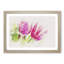 Pair of Pink Tulip Flowers - Framed Print-56851789-56851790