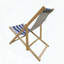 Chaise longue pliante en bois Populus avec dossier réglable, ensemble de 2