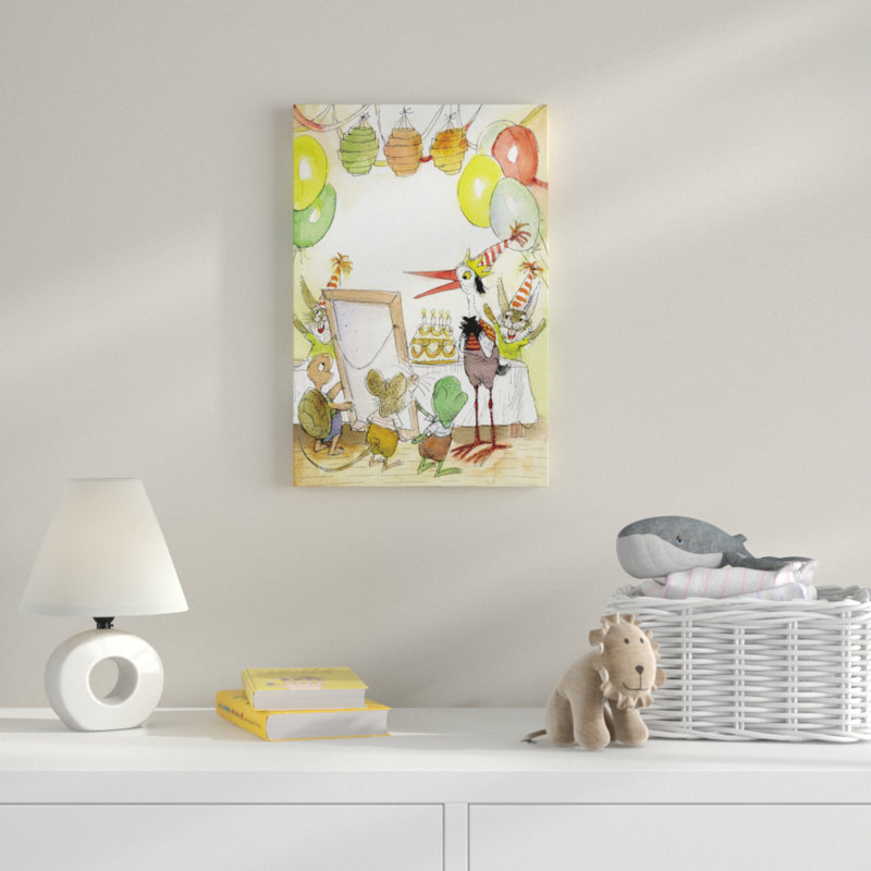 Reproduction de fête d'anniversaire sur toile tendue, H 24 po x l 16 po