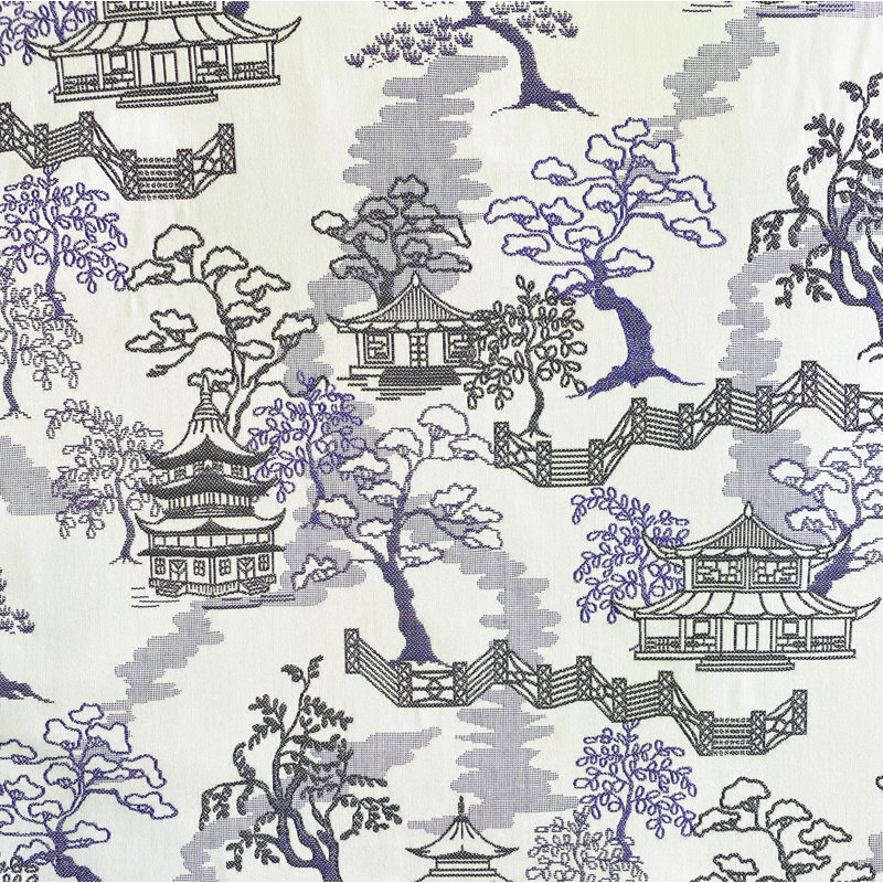Tropical Shadows Sapphire Sunbrella® Fabric