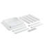 Table d'appoint pour l'extérieur HDPS l 19,6 po, support de 250 lb, résistant aux intempéries, convient aux patios et aux porches, blanc-999601484