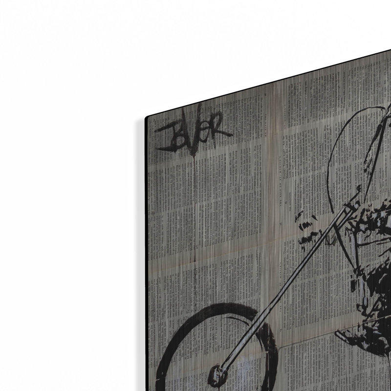 «Get Your Motor Run» par Loui Jover, art mural en métal, H 12 po x l 16 po