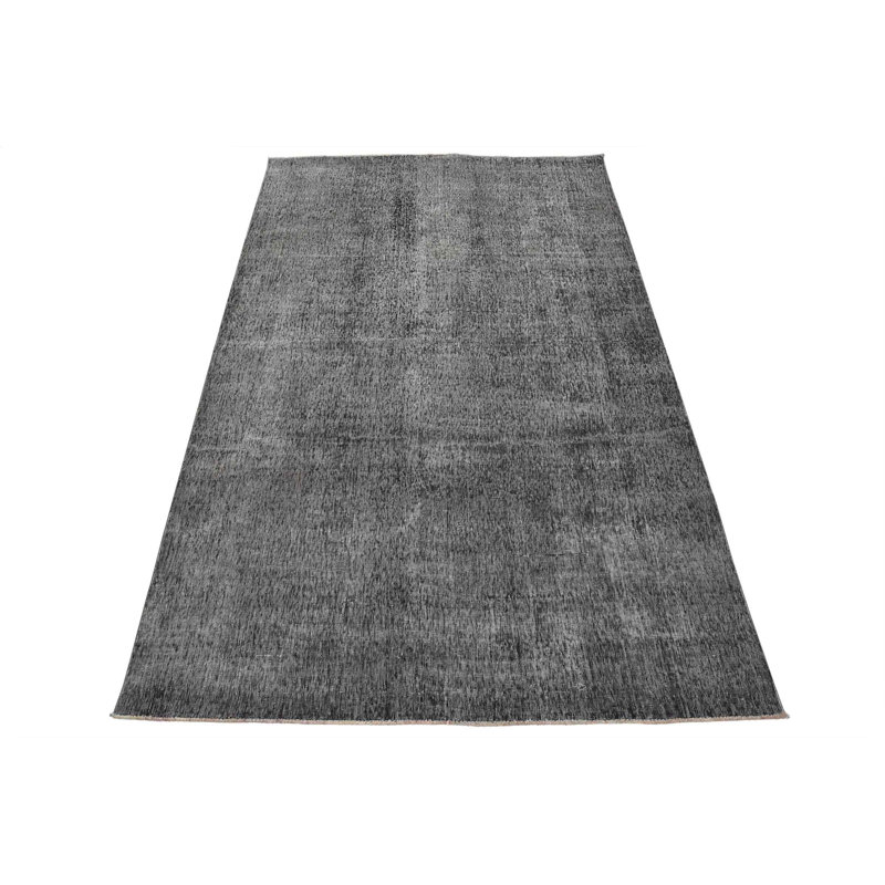 Tapis unique gris de 6 pi 5 po x 9 pi 8 po